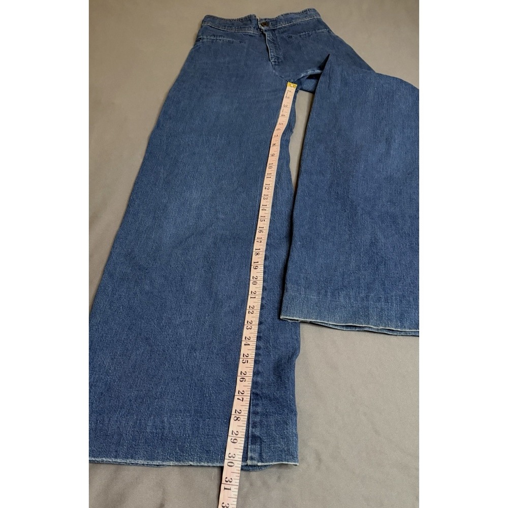 VTG 70s Levi's‎ Flared Jeans Womens 24 Back Buckle Talon Bell Bottom High Rise - Picture 7 of 16
